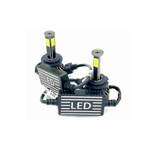 COPPIA LAMPADE X3 LED HEADLIGHT H4 LED CREE 6500K 6000 LUMEN 12V XENON