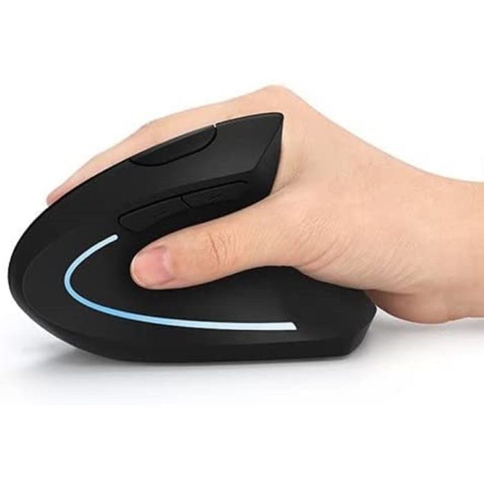 Mouse Verticale Wireless 2.4ghz Con Luce RGB Linq W9002