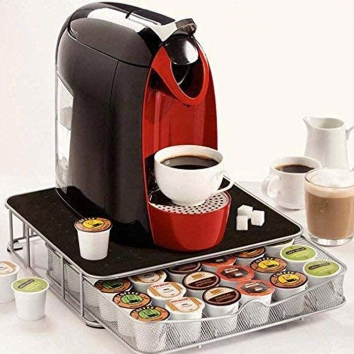 Contenitore porta capsule cialde caffè metallo 36 posti coffee capsule  drawer cassetto per la conservazione di