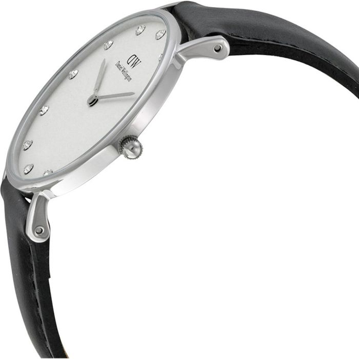 Daniel Wellington 0961DW Orologio da donna con cinturino in pelle, 34 mm,  Nero