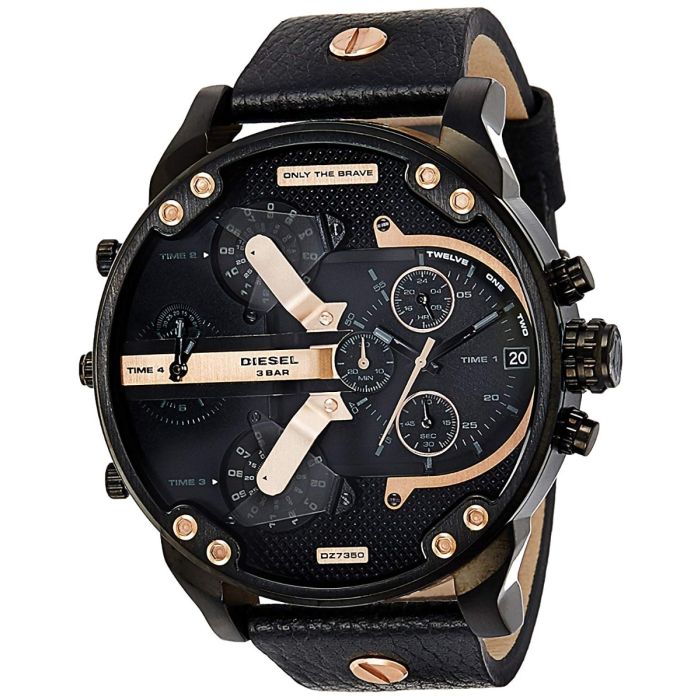 Orologio Diesel da uomo con cinturino in pelle DZ7350