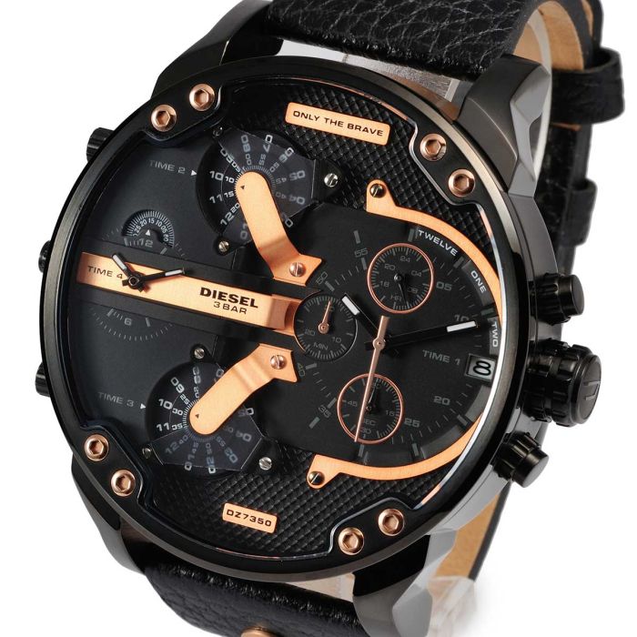 Orologio Diesel da uomo con cinturino in pelle DZ7350