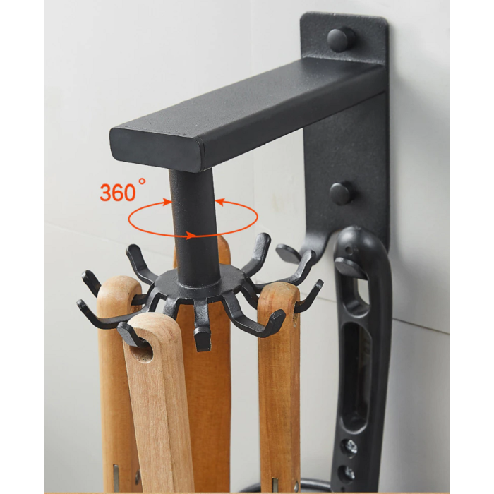 Ruota porta utensili da cucina con fissaggio a parete organizer spazi