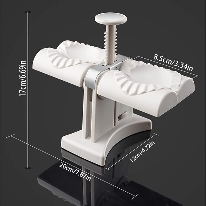 Stampo automatico per gnocchi a doppia testa con strumento di pressatura  per impasto