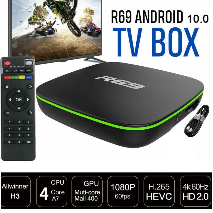 Tv Box Android 10.0 Iptv 4k Full Hd 1080p 4gb 64gb Ram Smart