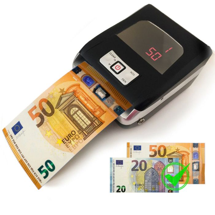Rilevatore Banconote False Post Control Portatile Aggiornato e Aggiornabile  Euro