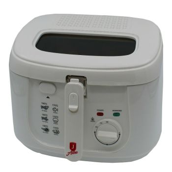 Friggitrice elettrica 2,5lt 1800w termostato e cestello acciaio