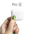 Pro 5 Cuffie Auricolari Bluetooth con custodia ricaricabile e compatta
