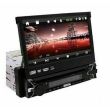 Autoradio con tasti neri 1 din schermo a scomparsa 7 pollici touch stereo auto bluetooth USB senza gps