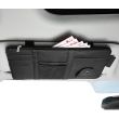 Organizzatore per Visiera Parasole per Auto Interni in Pelle Accessori Custodia in Pelle Tasca per Custodia Borsa per Carta Chiave di Licenza Telefono Cellulare Bill Documento