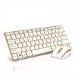Mini tastiera e mouse wireless 2.4GHZ HK-3910 senza fili compatta zaino viaggio