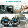 Doppio Ventilatore Per Auto Camion Camper Furgone 12V 24V Regolabile Aria Fresca