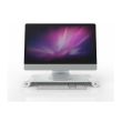 Supporto per monitor PC Space Bar con 4 porte USB Bianco in Alluminio