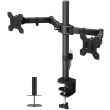 Panca a Doppio Braccio TV ergonomica Monitor LCD Supporto Schermo del Computer Rotazione Doppia inclinazione misure 82cmx50cm