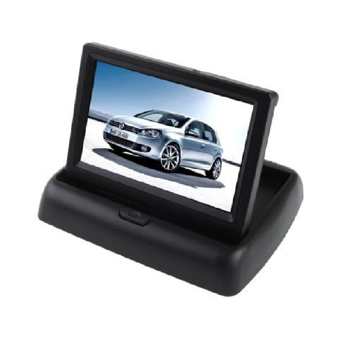 MONITOR A SCOMPARSA DA 4,3 POLLICI PER TELECAMERA RETROMARCIA PARCHEGGIO AUTO