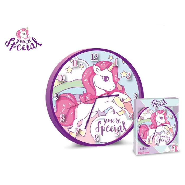 Orologio Da Parete Per Bambina Con Unicorno Arcobaleno Nuvoletta You Are Special
