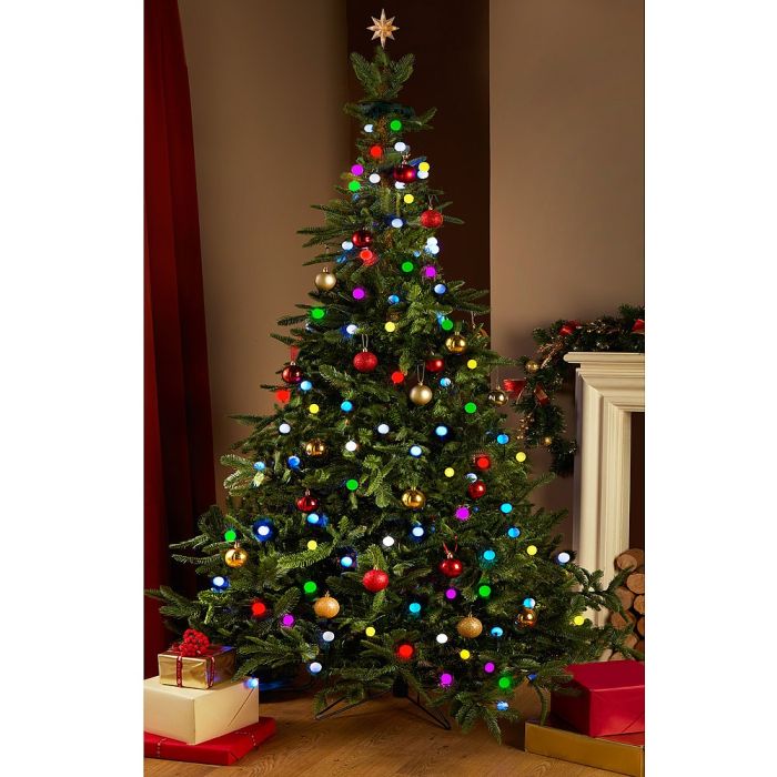 Mantello Luminoso Addobbi Albero Natale 64 Lampade Led Tree Dazzler Interni